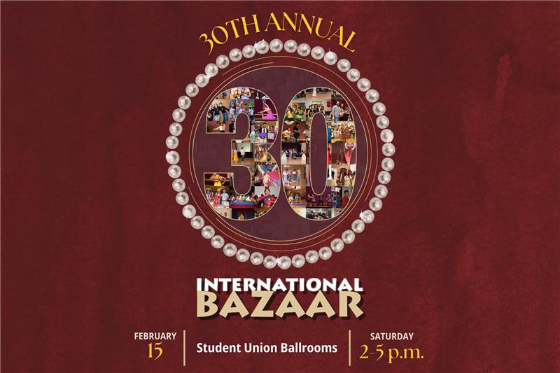 The 30th annual International Bazaar will feature cultural performances, interactive learning opportunities and a sampling of international food.