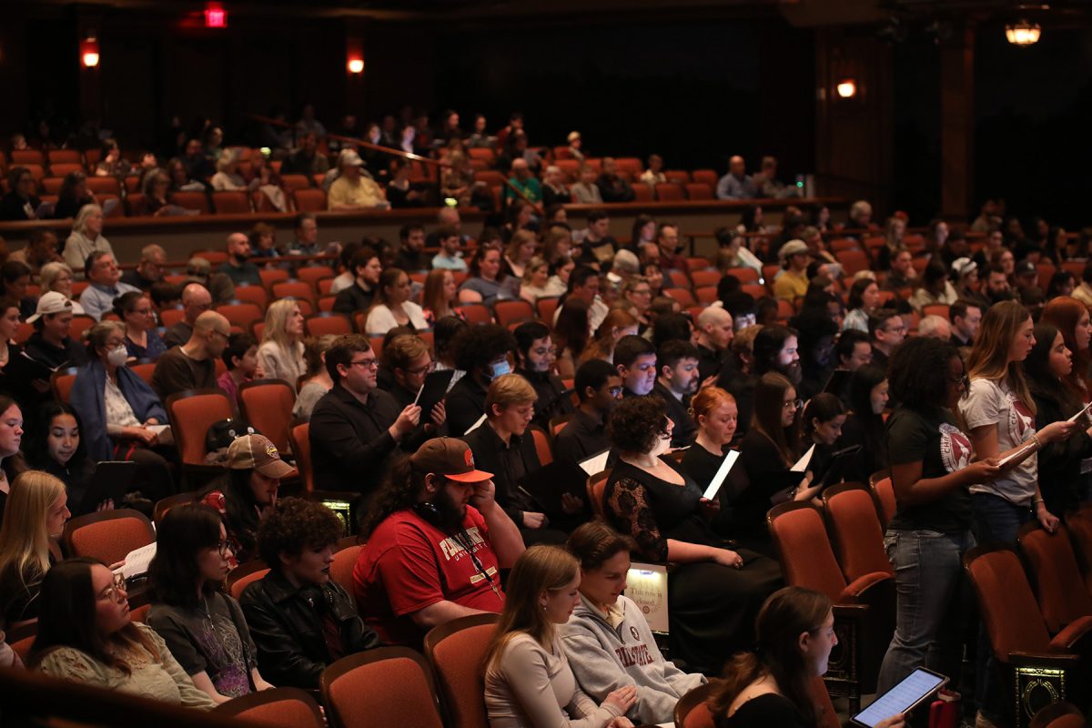 The event encouraged the Tallahassee community to experience uplifting performances by FSU students. (Josie Liederman)