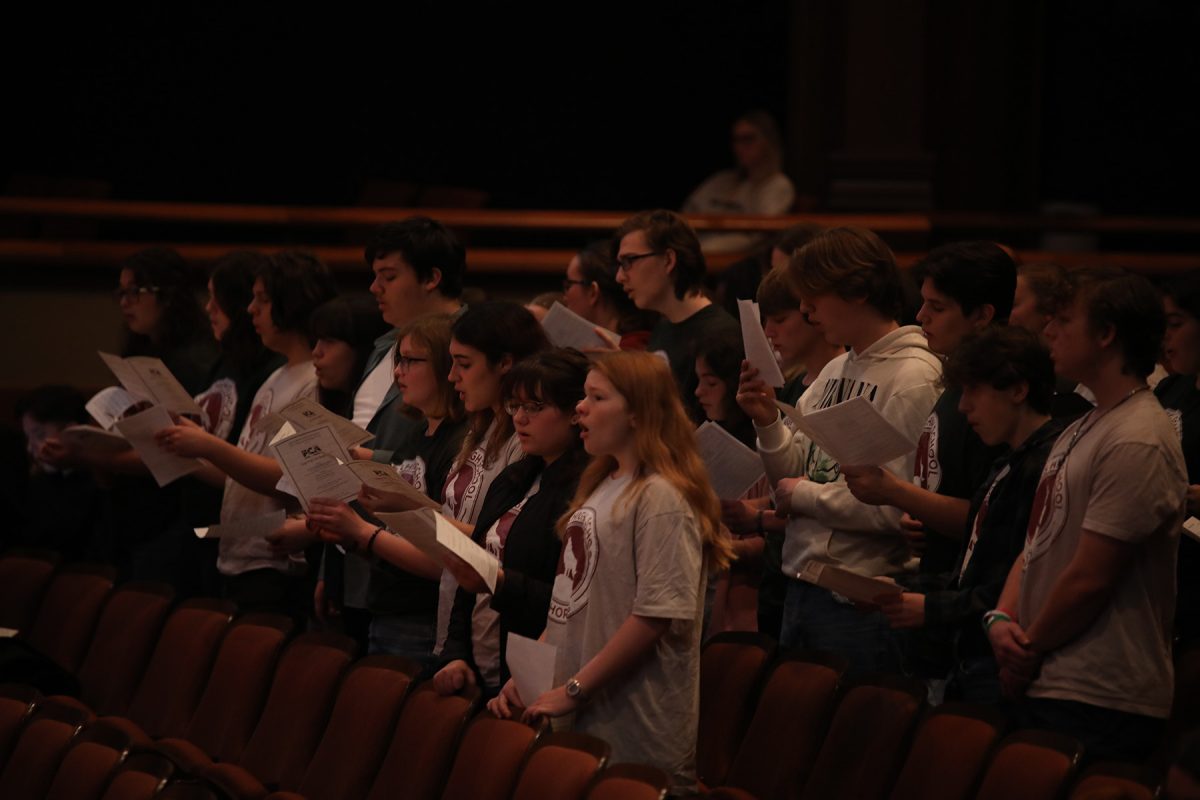 The event encouraged the audience to participate in singing, making it an interactive musical experience. (Josie Liederman)