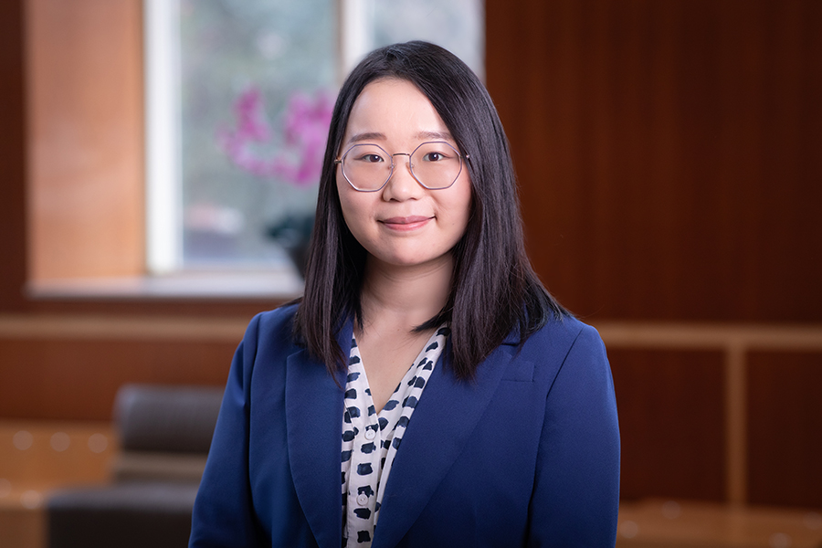 Assistant Professor of chemistry and biochemistry Yan Zeng. (McKenzie Harris/FSU College of Arts and Sciences)