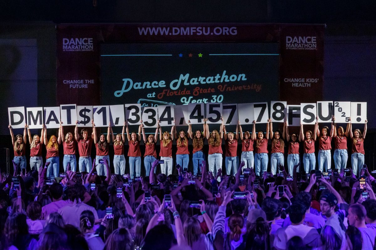 The 2025 Dance Marathon at Florida State University celebrated its 30th year by raising more than $1.33 million for pediatric health care, surpassing last year's total. (Photo by Colin Hackley for the FSU College of Medicine)