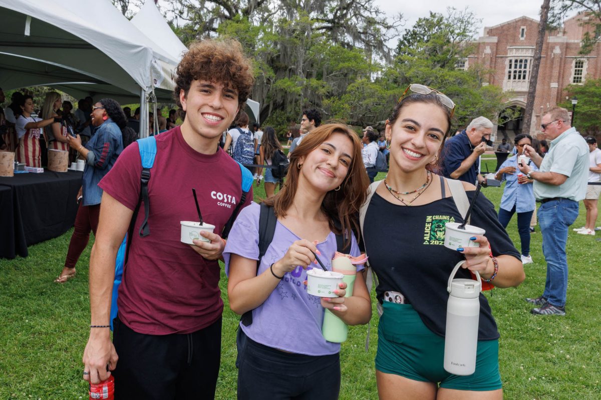 The Florida State University community came together on Thursday to beat the heat and celebrate at the 2025 President's Ice Cream Social Thursday, April 3. (Florida State University)