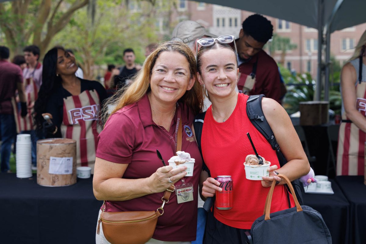 The Florida State University community came together on Thursday to beat the heat and celebrate at the 2025 President's Ice Cream Social Thursday, April 3. (Florida State University)