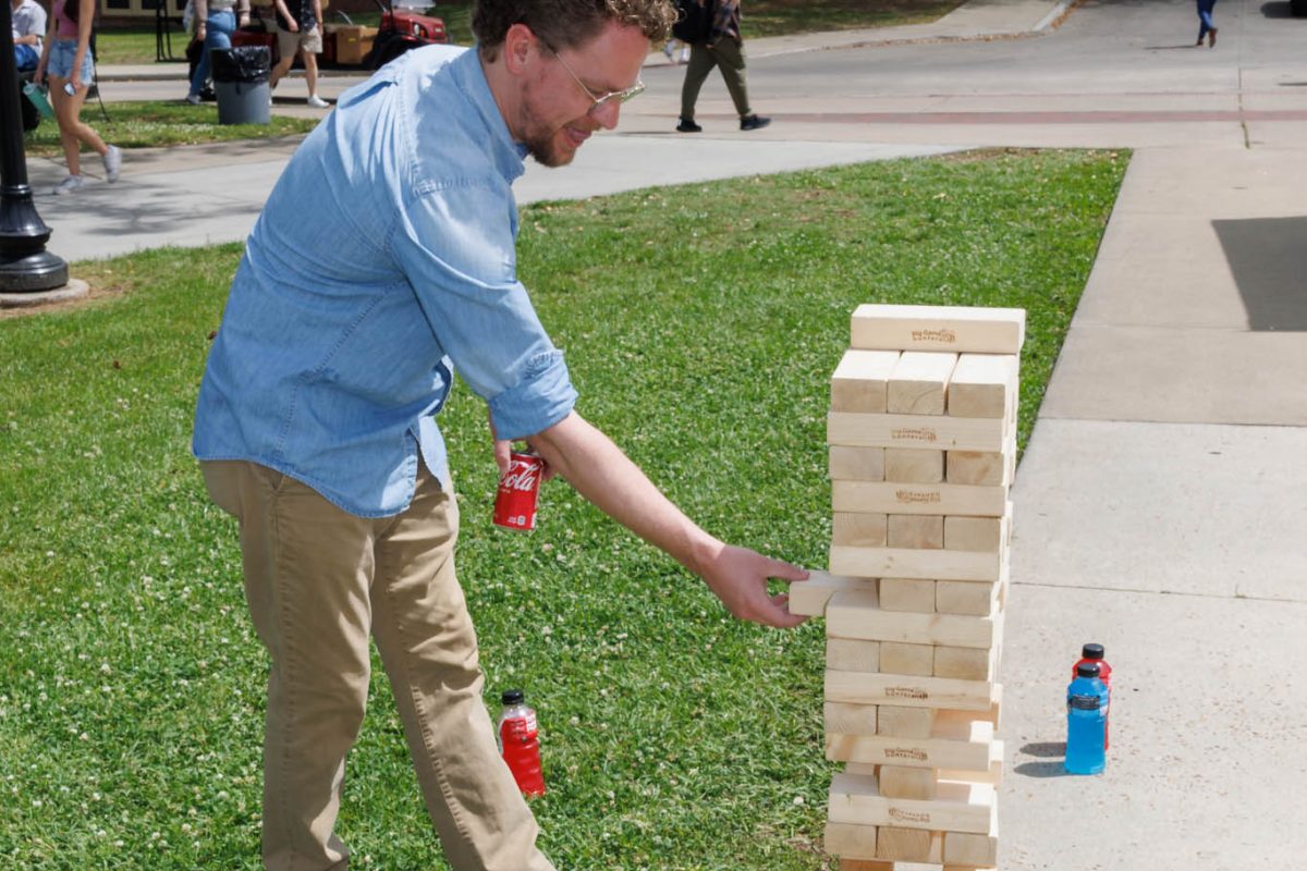 Students enjoy the 2025 President’s Ice Cream Social on Landis Green Thursday, April 3. The event was filled with outdoor entertainment and games, creating a festive atmosphere that brought smiles to everyone’s faces. (Florida State University)
