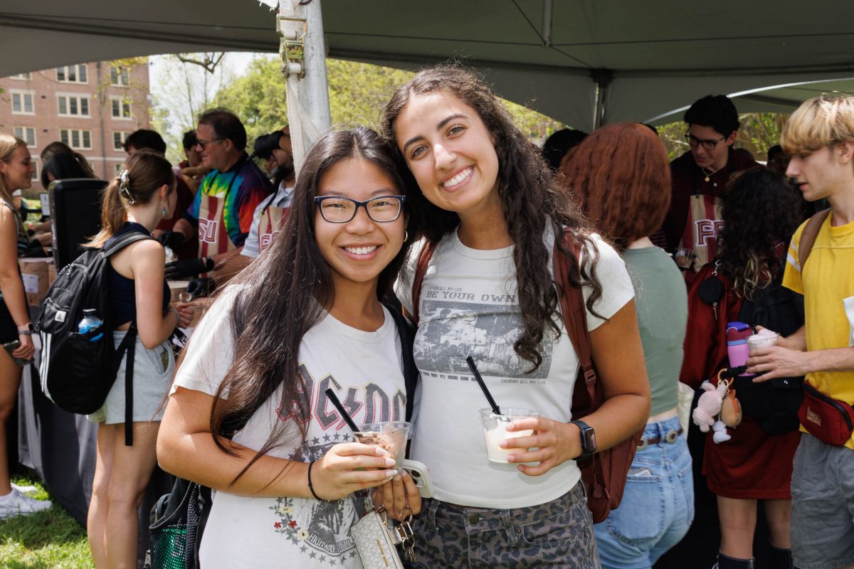 The Florida State University community came together on Thursday to beat the heat and celebrate at the 2025 President's Ice Cream Social Thursday, April 3. (Florida State University)