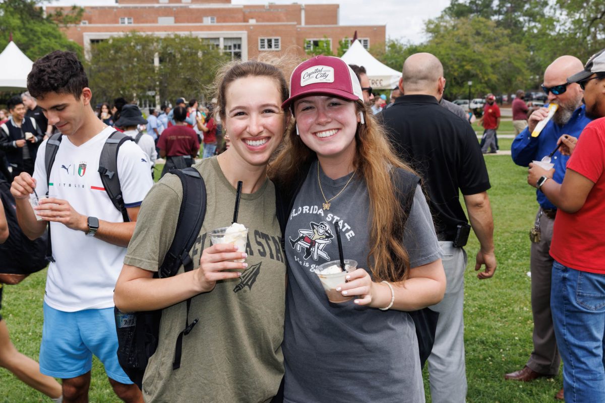The Florida State University community came together on Thursday to beat the heat and celebrate at the 2025 President's Ice Cream Social Thursday, April 3. (Florida State University)