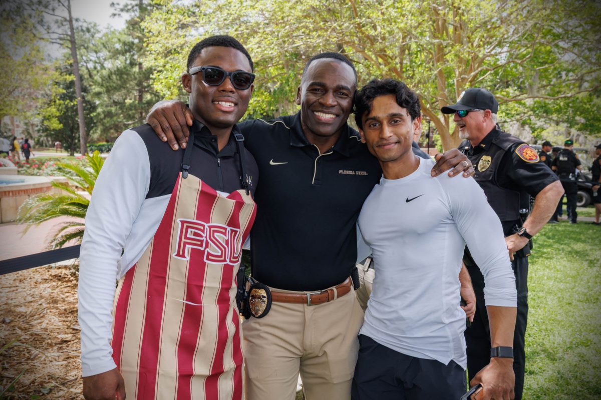 The Florida State University community came together on Thursday to beat the heat and celebrate at the 2025 President's Ice Cream Social Thursday, April 3. (Florida State University)