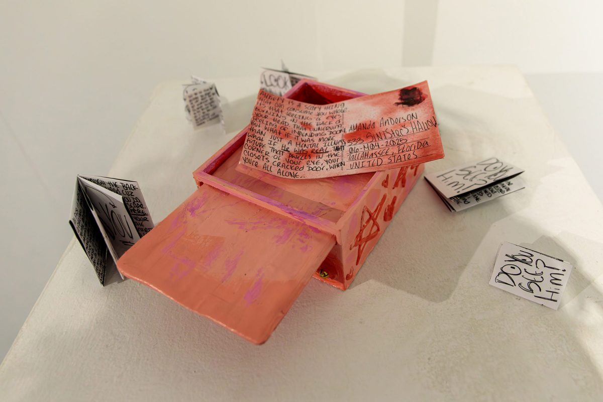Student work featured in “STOPGAP.” (Noelle Enright/FSU College of Fine Arts)