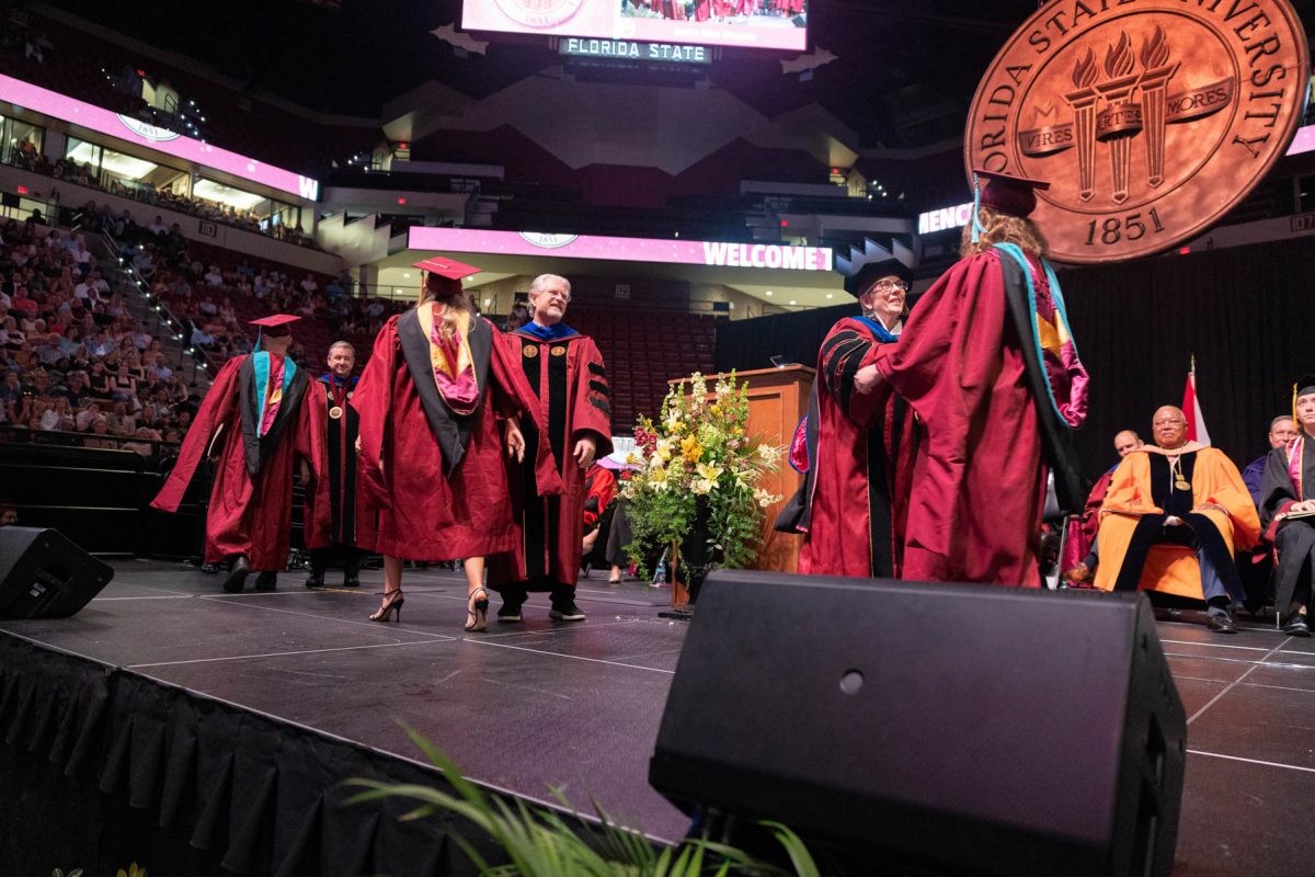 Florida State University honored its largest graduating class in history, celebrating the resilience and achievements of more than 7,100 students who earned nearly 9,000 degrees May 2-3, 2025, at the Donald L. Tucker Civic Center. (FSU Photography)