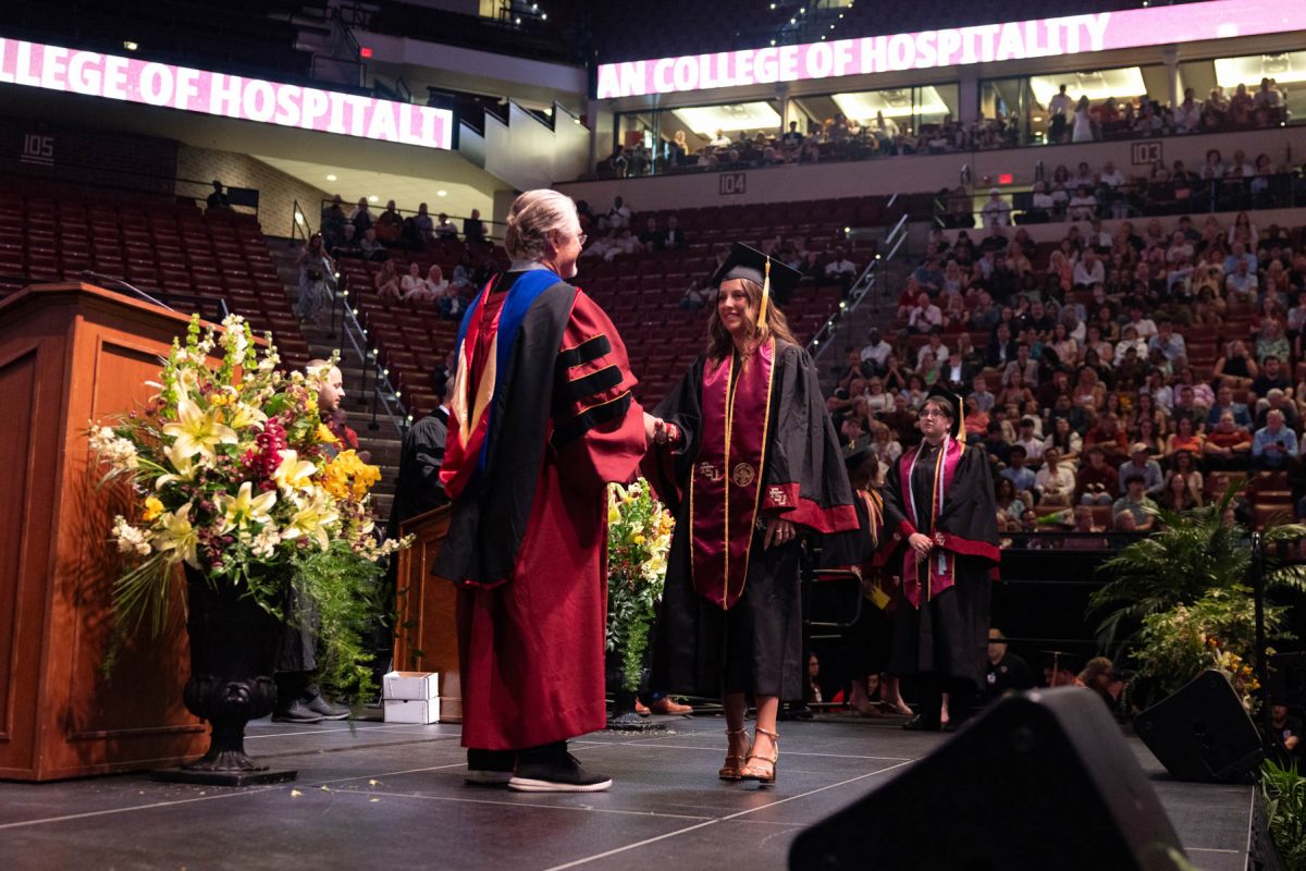Florida State University honored its largest graduating class in history, awarding a total of 8,926 degrees May 2-3, 2025, at the Donald L. Tucker Civic Center. (FSU Photography Services)
