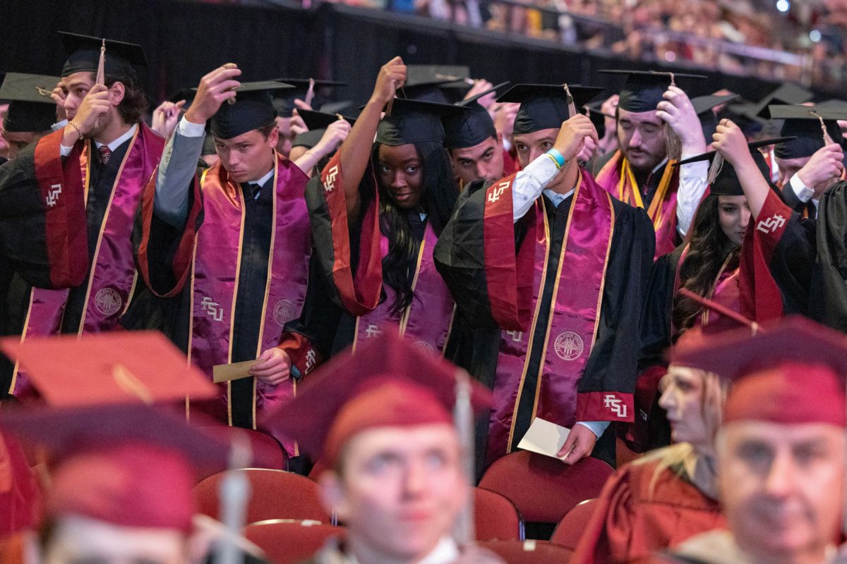 Florida State University honored its largest graduating class in history, awarding a total of 8,926 degrees May 2-3, 2025, at the Donald L. Tucker Civic Center. (FSU Photography Services)