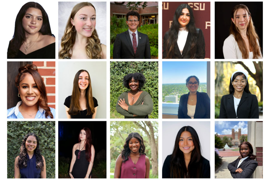 (From left) First row: Melannie Turino, Emberly Dennis, Jean-Luc Cruz, Fay Muayad and Fabianna Silva. Second row: Alyia Fitzgerald, Allyson Anderson, Shinaika Hiller, Jackzyri Torres and Charlize Humes. Third row: Alanna Rivera, Isabelle Rodriguez, Reueleasah Jean-Francois, Keyli Ramirez and Soraya Joachim. (Not pictured: Syrai Austin, Victoria Augustin, Shania Folkes, Claudia Angulo-Roberts, Marcela Nieves, Alessandra Longo and Yasmeen Masanti.) (Office of National Fellowships)