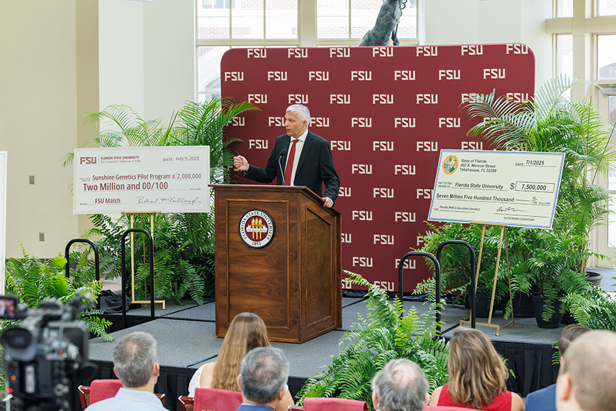 Pradeep Bhide, director of the Florida Institute for Pediatric Rare Diseases. (Bill Lax/FSU Marketing)