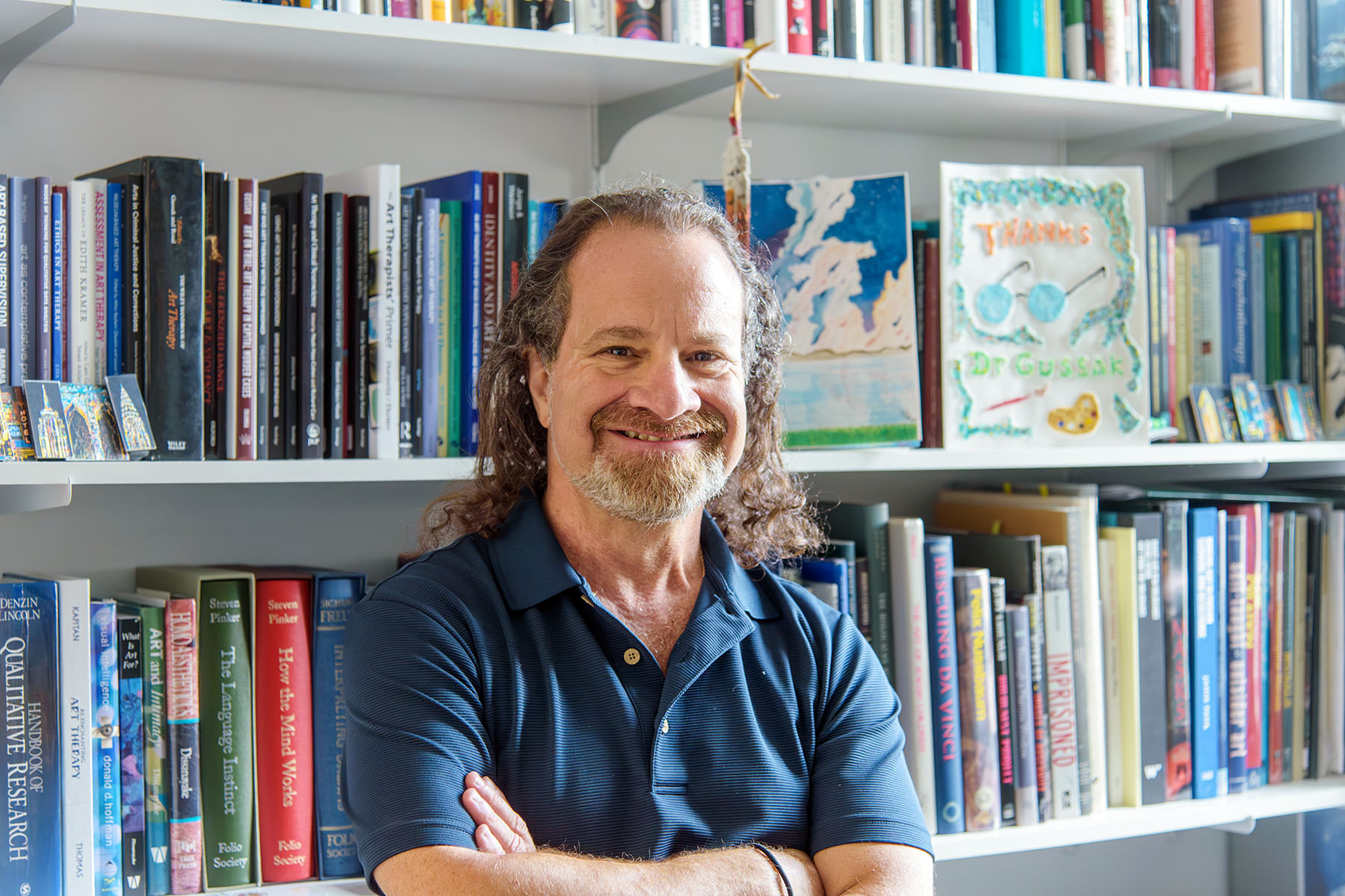 Sponsored by the Office of the Provost and housed within the College of Fine Arts, the institute will be led by Dave Gussak, a renowned art therapy expert who has dedicated more than 30 years to transforming correctional environments. (Noelle Enright)