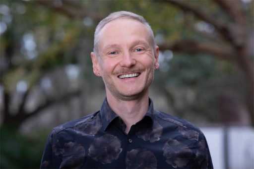 Tom Juzek, assistant professor of computational linguistics. (McKenzie Harris/FSU College of Arts and Sciences)