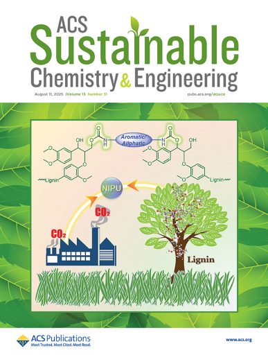 The front cover of the Aug. 11, 2025 edition of ACS Sustainable Chemistry & Engineering featured Chung's research. (Courtesy of American Chemical Society)