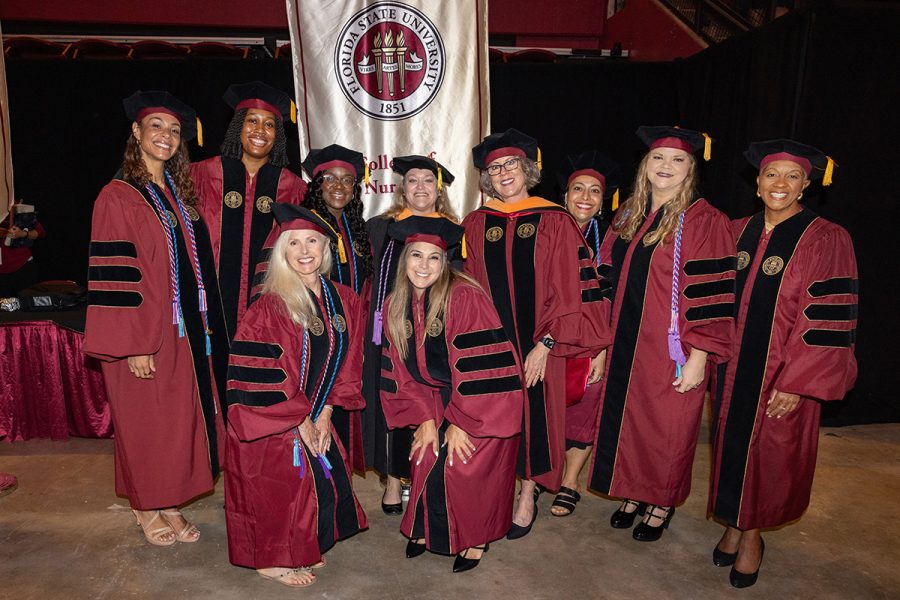 During the summer 2025 Doctoral Hooding Ceremony, Florida State University awarded 2,855 degrees, including 183 doctoral degrees. The celebration took place Friday, Aug. 1, 2025, at the Donald L. Tucker Civic Center, with roughly 1,850 graduates participating in person. (FSU Photography)