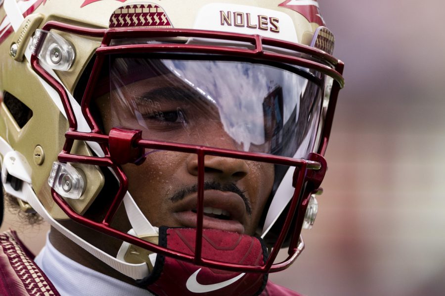 Florida State quarterback Tommy Castellanos. The Florida State Seminoles defeated the Alabama Crimson Tide 31-17 at Doak Campbell Stadium on August 30, 2025. (Matthew McConnell/Florida State University)
