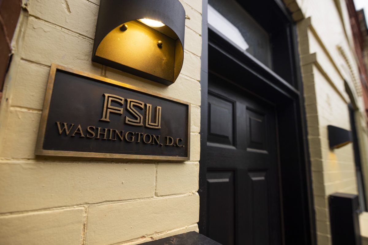 Florida State University unveiled its new student housing accommodations in Capitol Hill for students participating in the new FSU DC Study Away Program. The program offers students a place to live within the FSU ecosystem while doing an internship in Washington D.C. (Matthew McConnell/Florida State University)