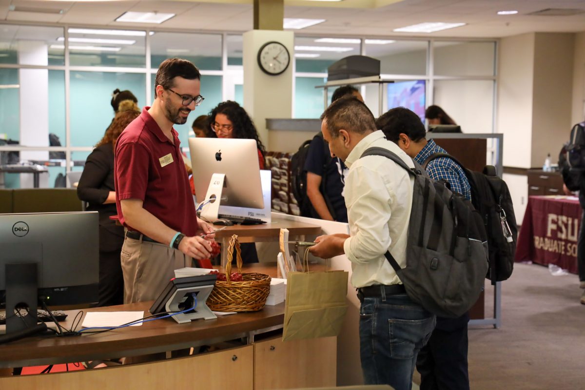 The FSU Graduate Student Resource Fair promotes scholarly engagement among graduate students, supports career development and strengthens teaching skills. (Logan Lowery/Florida State University)