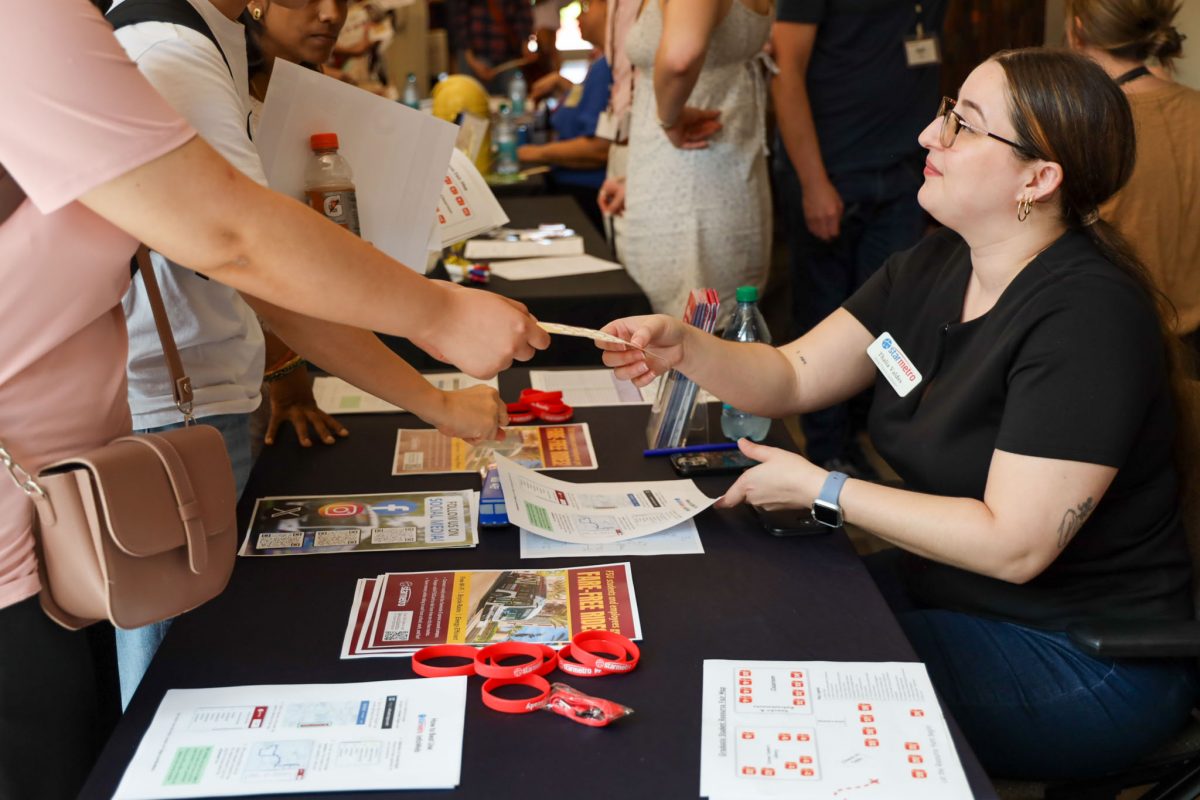 The event is designed for FSU students at various stages of their graduate studies, offering opportunities for networking, community engagement, and access to resources. (Logan Lowery/Florida State University)