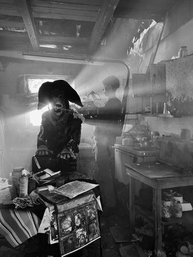 Zelko wrote, directed and composed the score, while Losson served as cinematographer, shaping the film's haunting visual language, all while leading a crew of fellow students. (Max Losson)