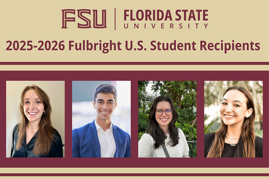 (Left to right) Isabella DiGiorgio, Seth Kehr, Amelia Rivers, and Rania Chehaitli.