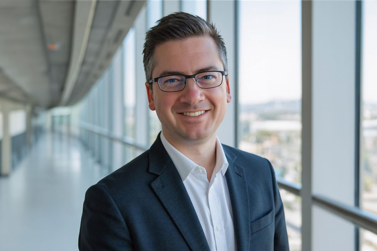 A photo of Jeremy Slaga, the university’s first Vice President and Chief Clinical Operations Officer.  
