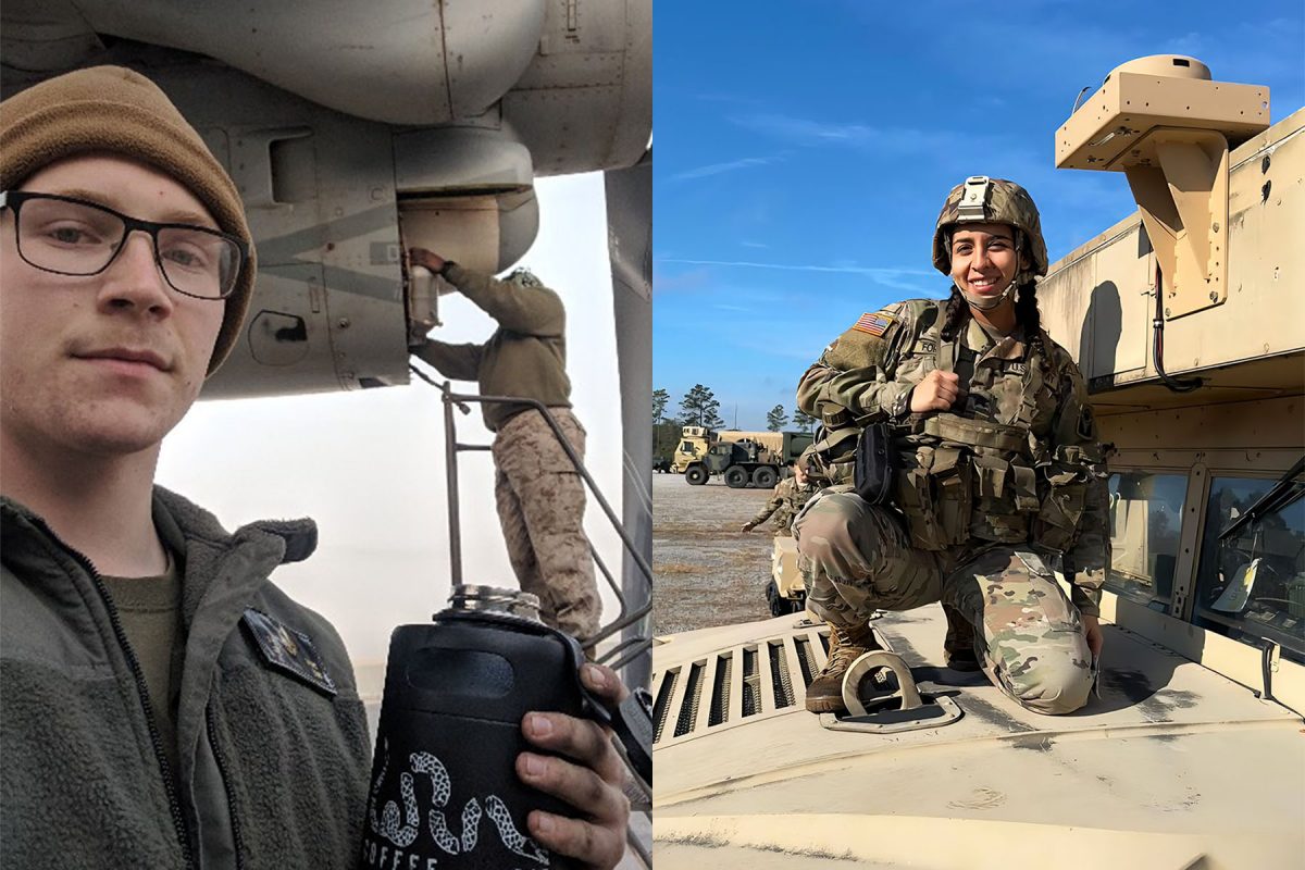 Ben Cheney and Sgt. Aryanna Fortuna are first-generation student veteran college students graduating from Florida State University this fall.