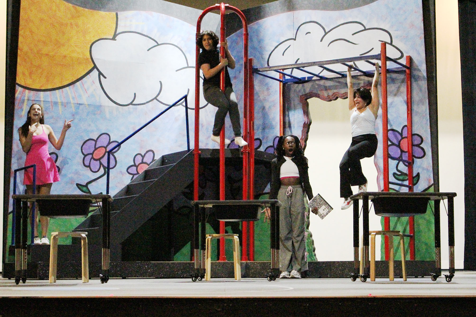 Lucille (Londyn Kirol), Junie B.'s former best friend, shatters Junie B.'s world when she tells Junie B. that she isn't her best friend anymore! (FSU School of Theatre)