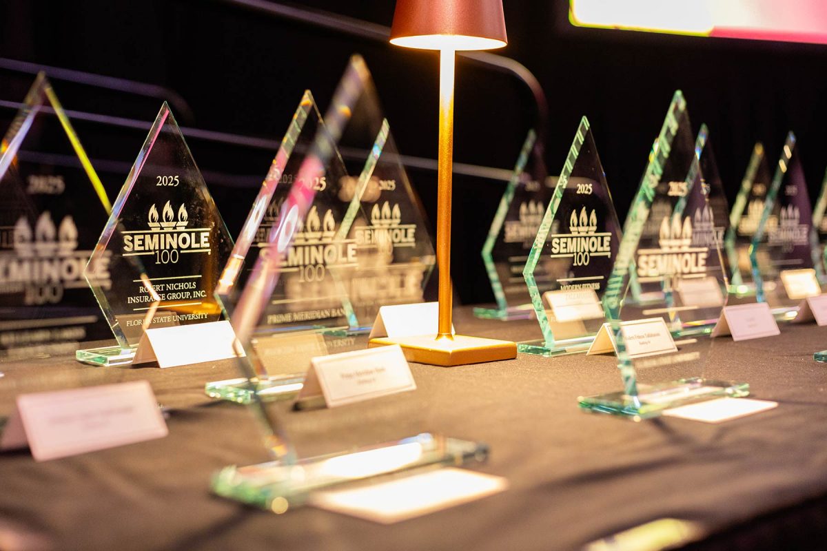Display of Seminole 100 awards