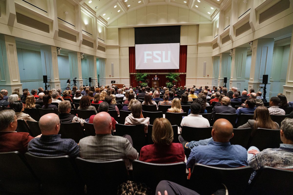 A full house attended President McCullough's fifth State of the University address on Dec. 3, 2025 at the College of Medicine.