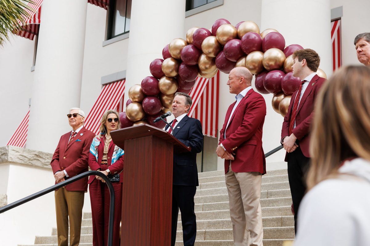FSU President Richard McCullough speaks at FSU Day at the Capitol Jan. 21, 2026. (Casey McCarthy/FSU Photography)