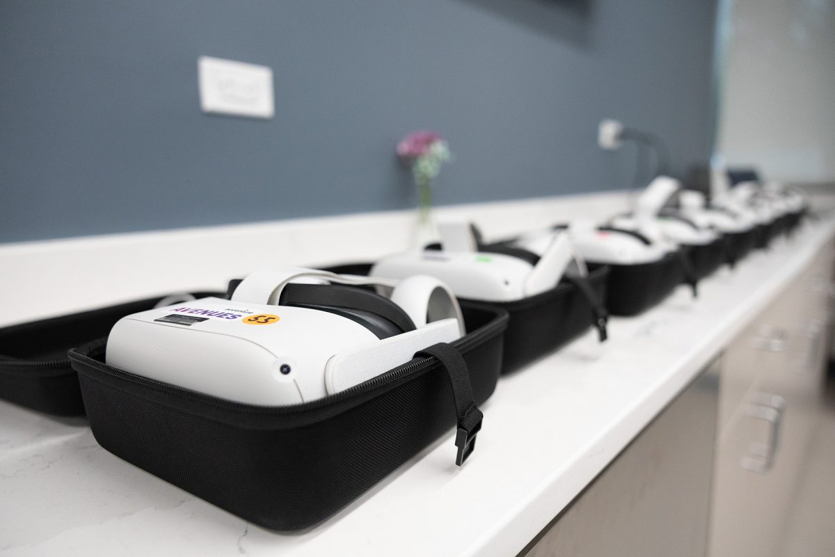 The FICW is enhancing child welfare training by using a custom-built virtual reality platform that allows students and professionals to practice in realistic, explorable home environments. (Logan Lowery/Florida State University)