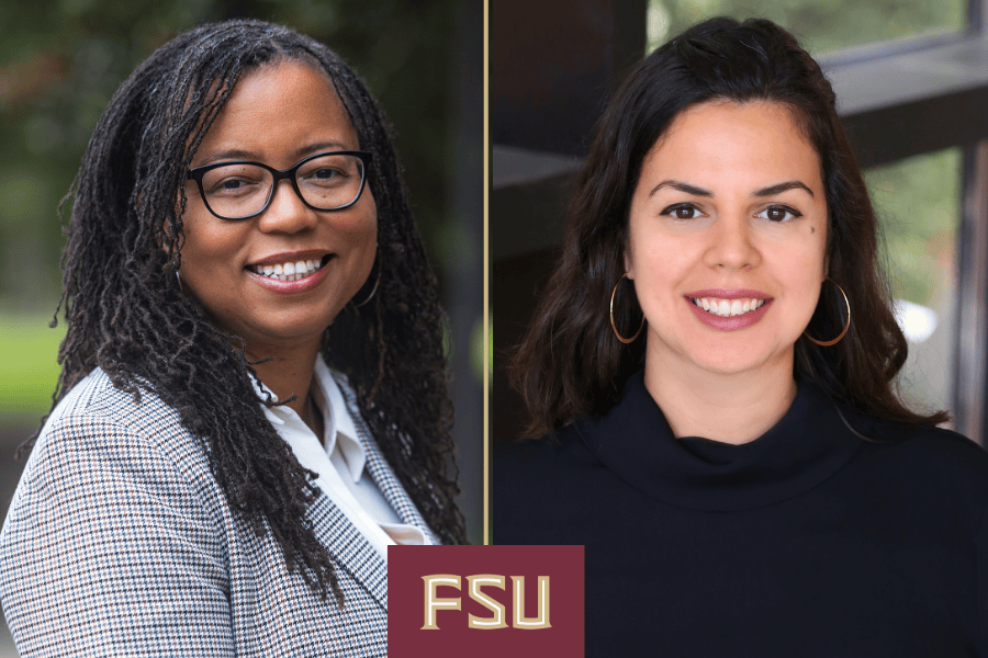 Nicole Patton Terry (left) and Lara Perez-Felkner (right) each earned prestigious research awards from the American Educational Research Association.