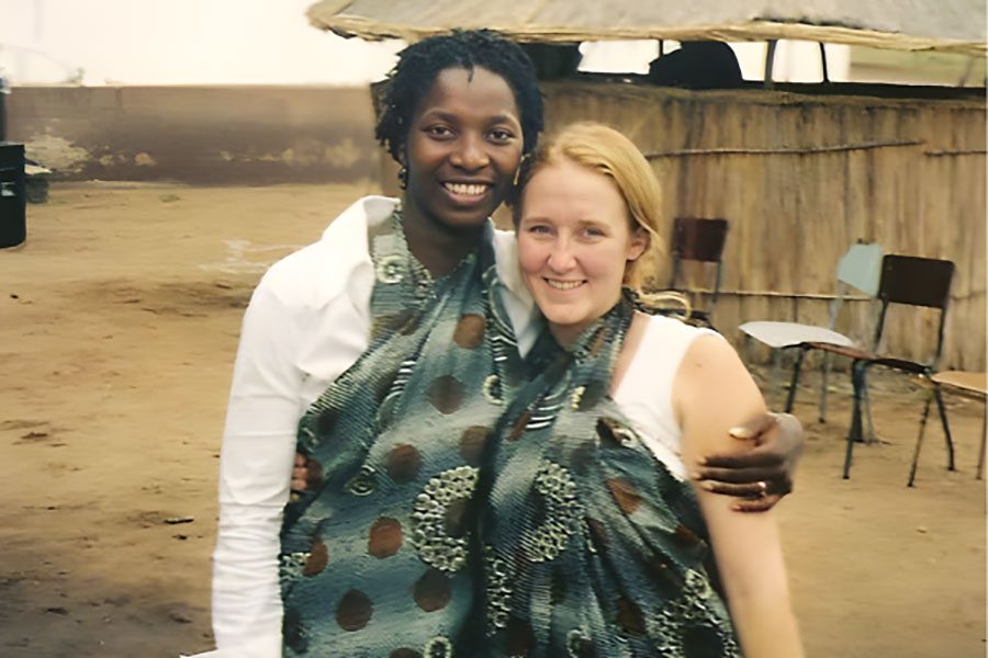 FSU's Peace Corps Recruiter Heather Jordan (right) served as a Peace Corps volunteer in Monapo, Mozambique, from 2003 to 2005. (Heather Jordan)