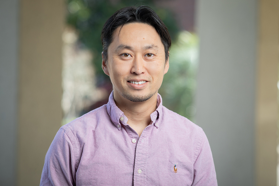 Kohsaku Tobioka, an associate professor in the Department of Physics.