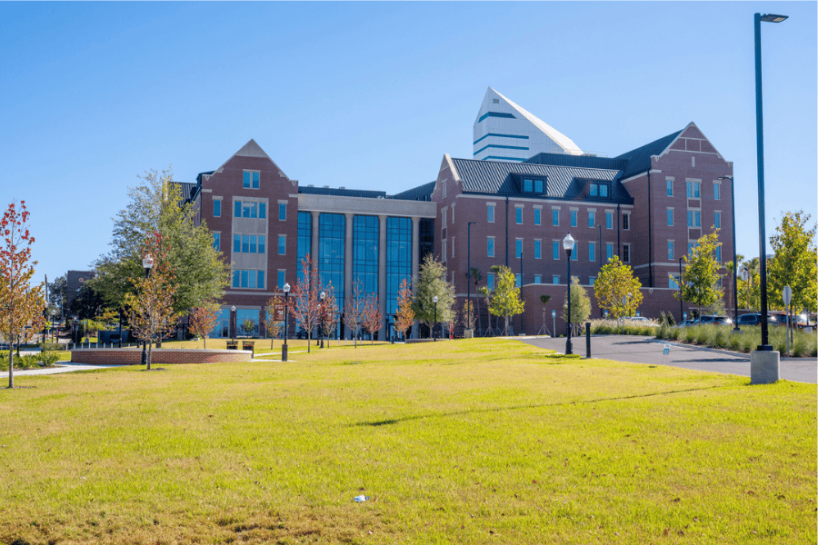 The Florida State University Herbert Wertheim College of Business honored two former faculty members with lasting recognition for their decades of dedication to their students, disciplines and colleagues. (Photo by the Wertheim College of Business)