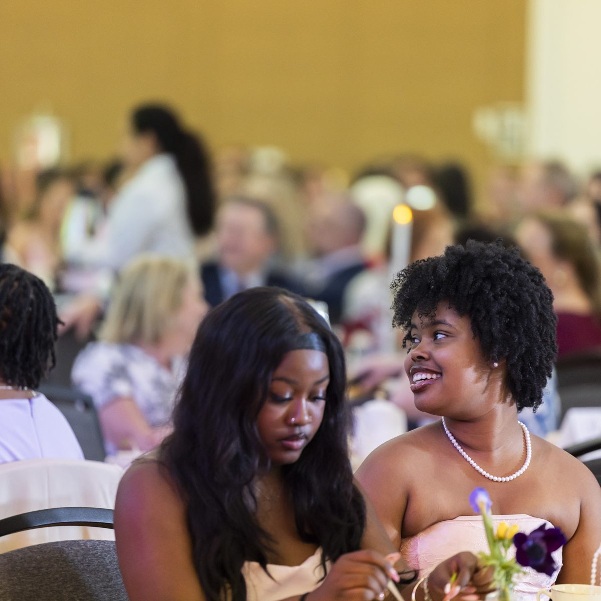 people engaged with the keynote speaker