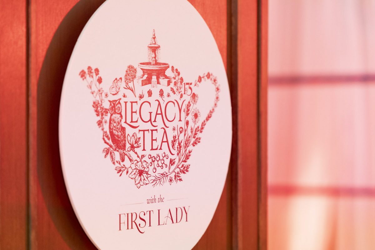 Logo of the Legacy Tea with the First Lady