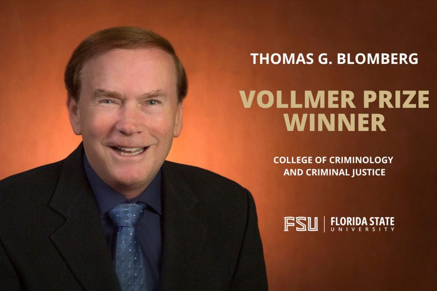FSU Dean Thomas Blomberg honored for lifetime of impact on criminal justice policy