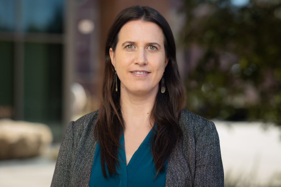 A photo portrait of Associate Professor of Oceanography and Meteorology Alyssa Atwood.