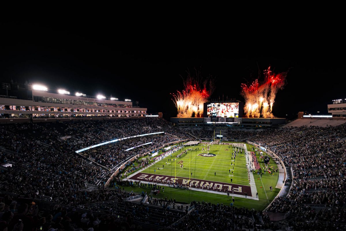 FSU football plays at Doak Campbell Stadium.