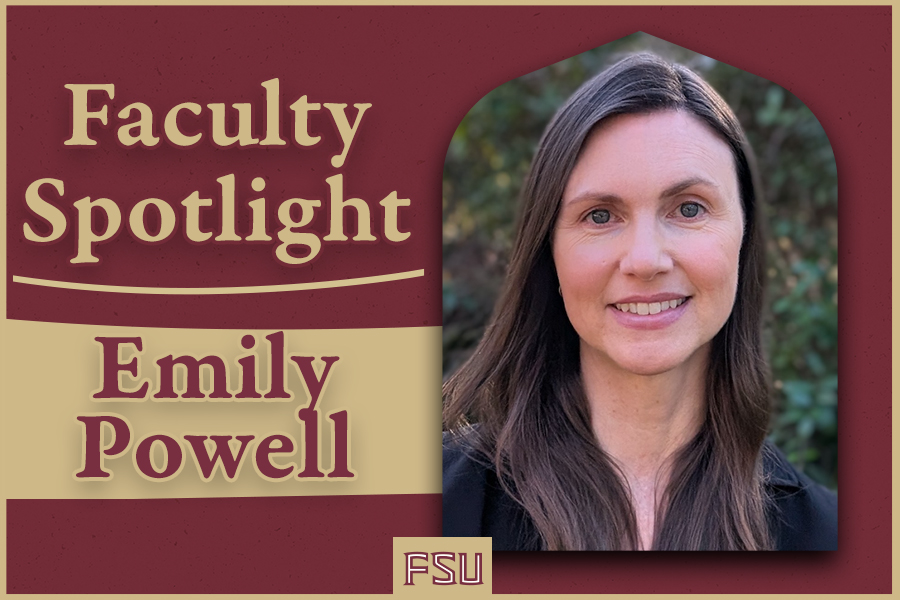 A graphic of Florida State University state climatologist Emily Powell.