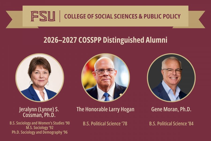 FSU College of Social Sciences and Public Policy announces 2026-2027 Distinguished Alumni
