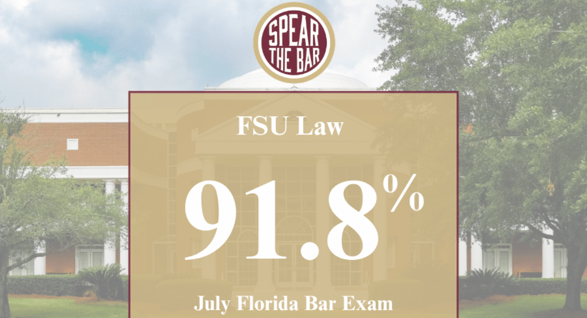 FSU Law graduates earn Florida’s highest first-time bar passage rate