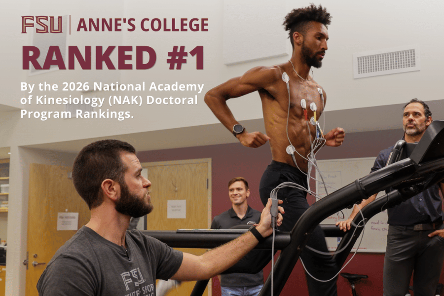Members of FSU Institute for Sport Medicine perform an experiment.