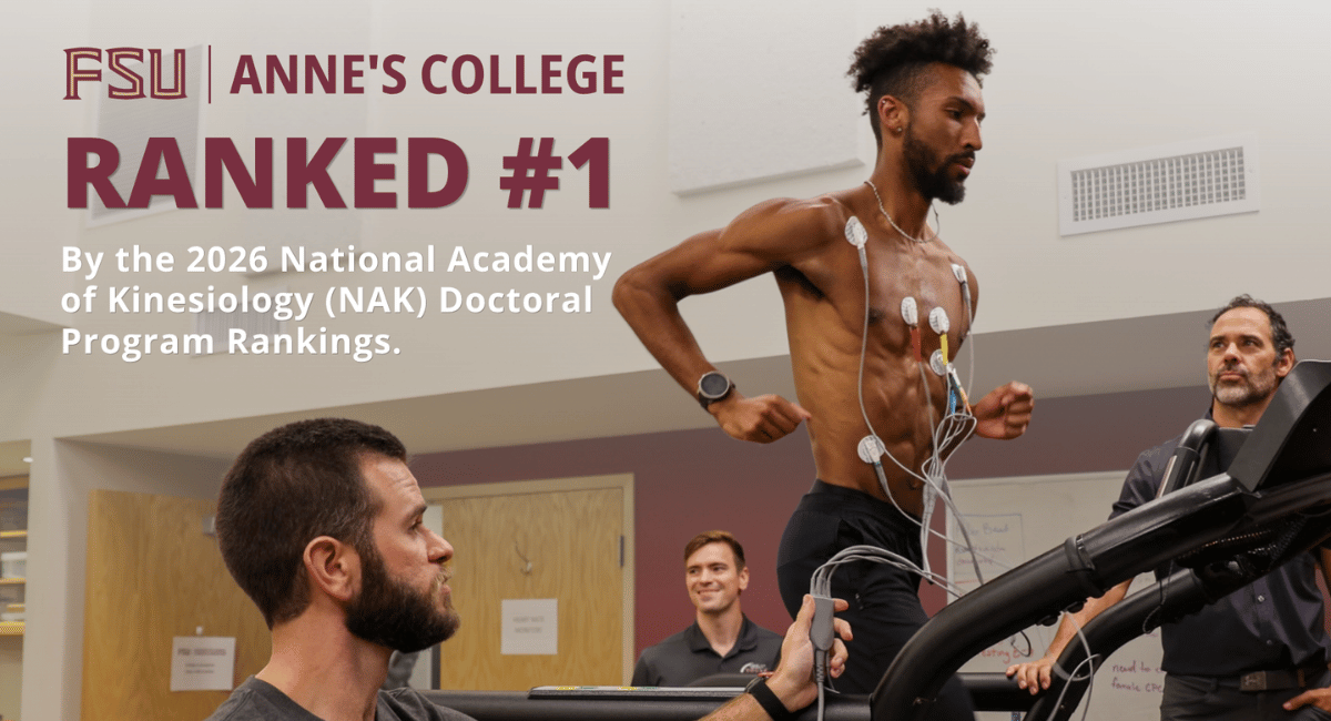 Florida State University earns No. 1 national ranking among kinesiology doctoral programs