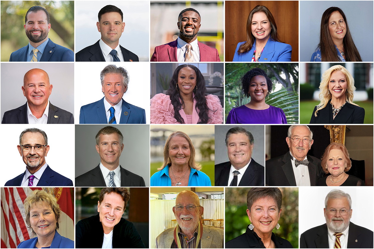 Alumni homecoming honorees headshots.