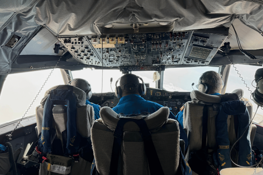 A photo of NOAA pilots.